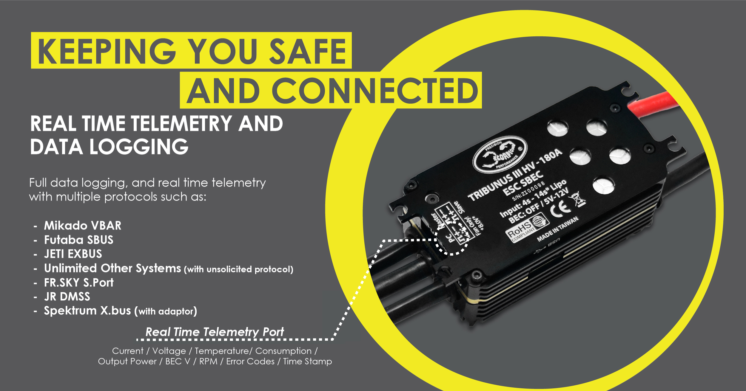Scorpion Tribunus III HV-180A ESC SBEC features